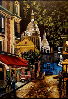 Montmartre, olaj vászon 70x50